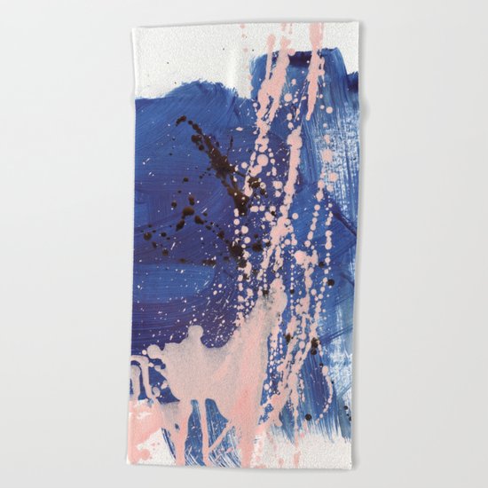brush strokes 3 Beach Towel
