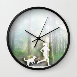 Forest Run Wall Clock