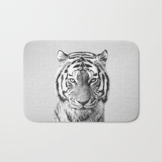 Tiger - Black & White Bath Mat