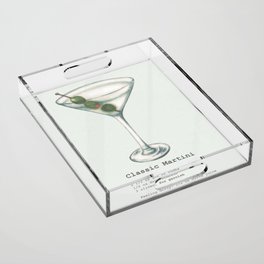 be tipsy: martini Acrylic Tray