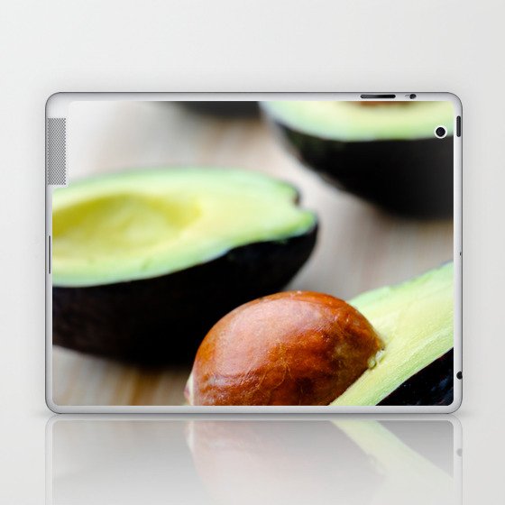 Mexico Photography - Two Avocados Cut In Half Laptop & iPad Skin