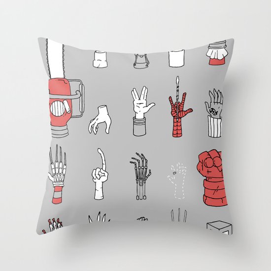 Give Me A Hand Throw Pillow