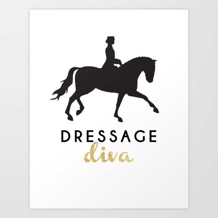 Dressage Diva Art Print