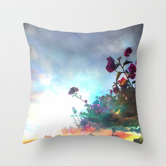 Storm of a Green Thumb Throw Pillow