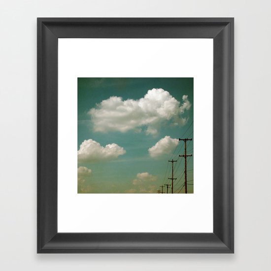 Electric Blue Framed Art Print