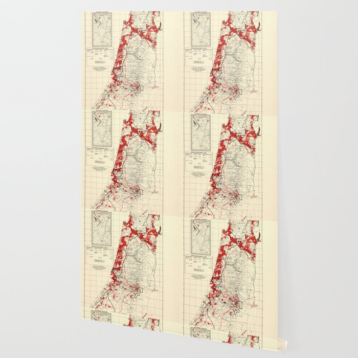 Map Of Palestine Index To Villages Settlements 1940 S Wallpaper