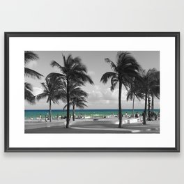 Miami Beach Florida Ocean photography Framed Art Print