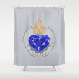 "Above all else, guard your heart, for it is the wellspring of life." Proverbs 4:23 Shower Curtain