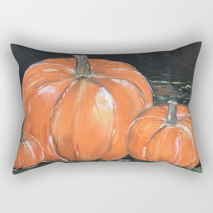 Fall Pumpkins Rectangular Pillow