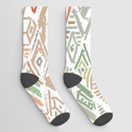 Neutral-toned brushstrokes architectonic Socks