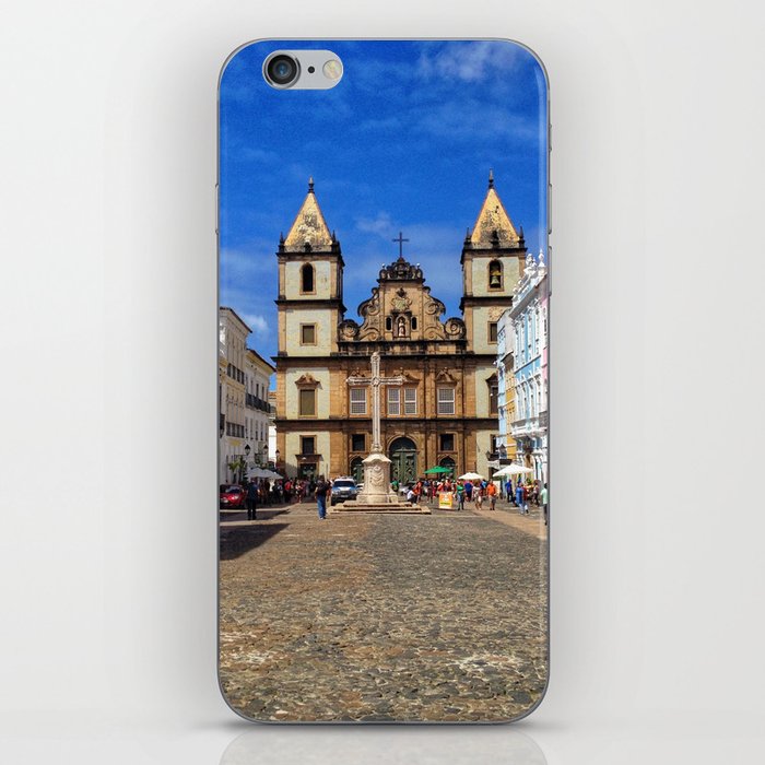 Brazil Photography - Beautiful Town Square Under The Blue Sky iPhone Skin