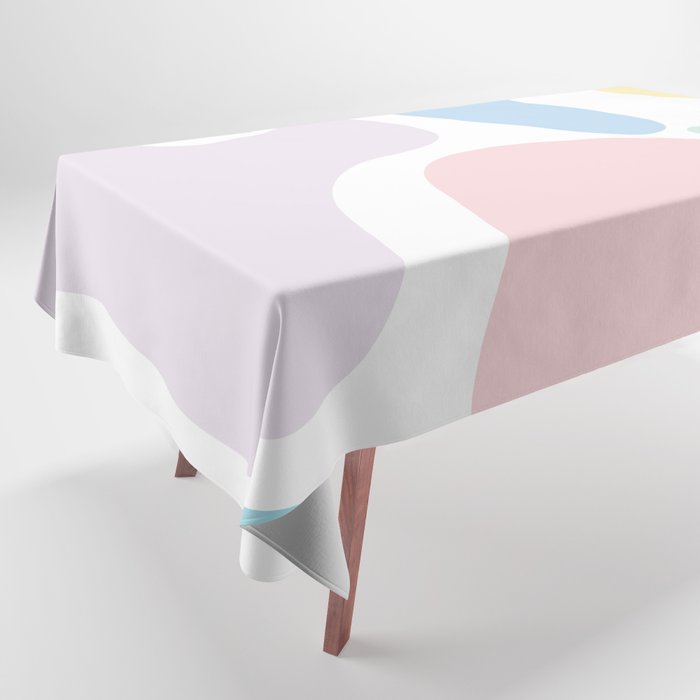 19  Abstract Shapes Pastel Background 220729 Valourine Design Tablecloth