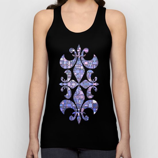 Blue Cubes Unisex Tank Top