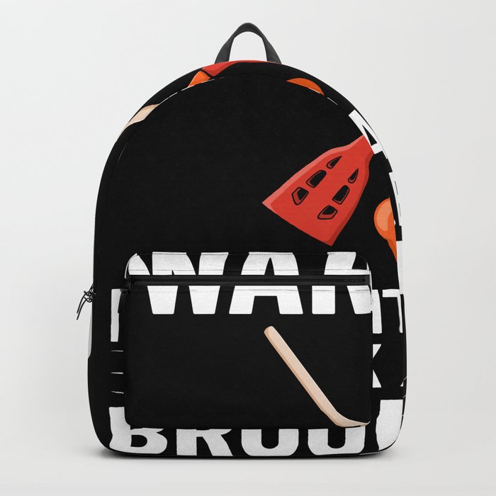 Broomball Stick Game Ball Player Backpack