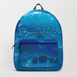 Ocean Backpack | Beach, Fluid, Christmasgift, Homedecor, Fluidart, Sea, Abstract, Ocean, Blue, Waves 