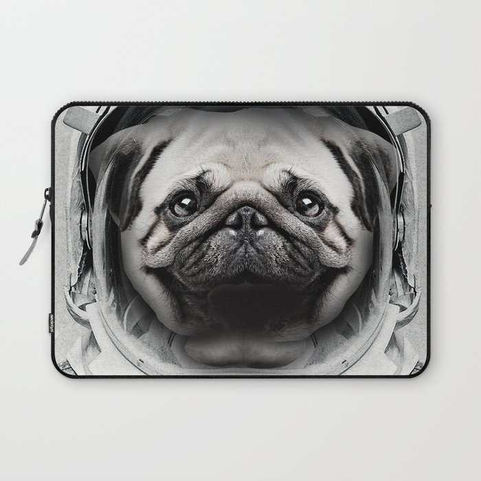 Puggly Pawstrong Astro Dog Laptop Sleeve