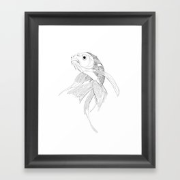 Fish illustration Framed Art Print