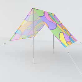 Colorful Abstract Doodly Design Sun Shade
