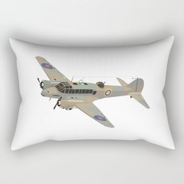 Avro Anson British WW2 Airplane Rectangular Pillow