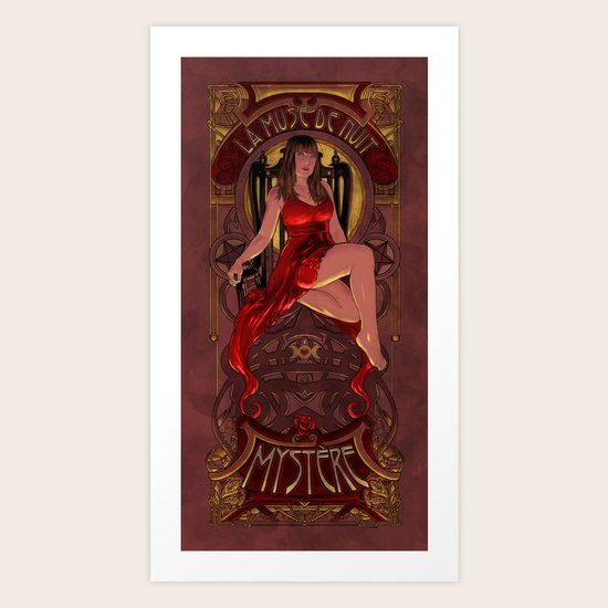 Night Muse Mystery Art Print