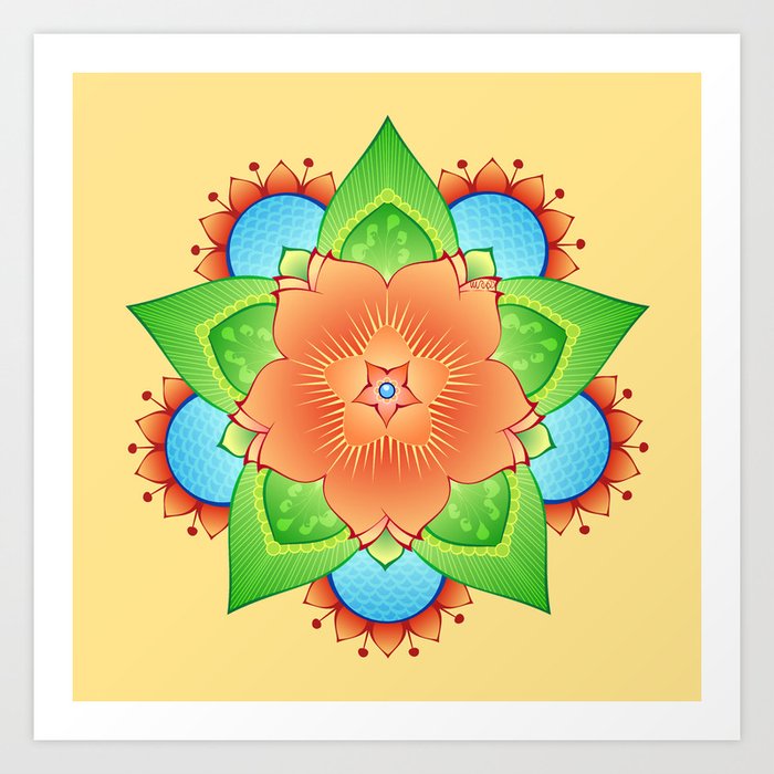 Mandala - Bloom 2 Art Print