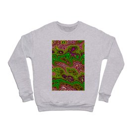 Pink green ethereal design Crewneck Sweatshirt