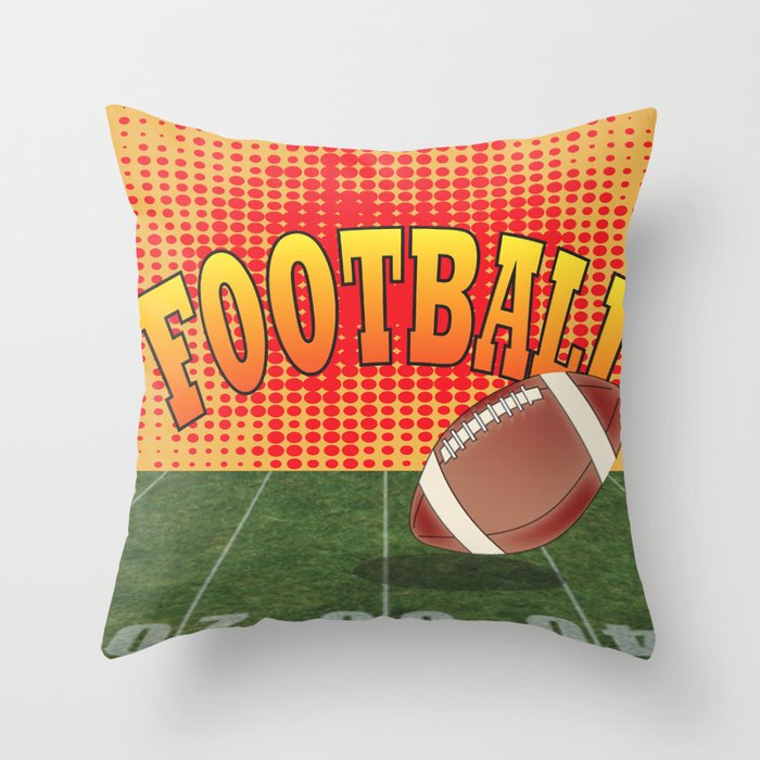Football Throw Pillow By Donnasiegrist Society6