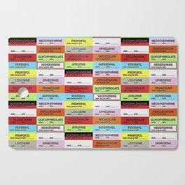 Anesthesia Labels Cutting Board