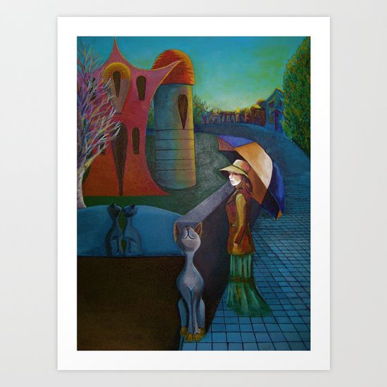 Star Village Art Print