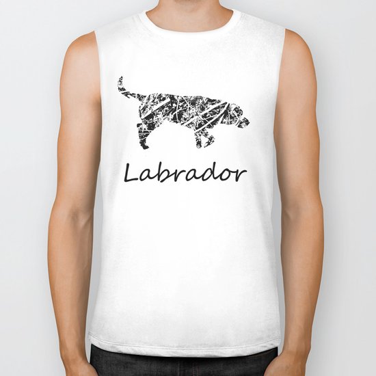 Labrador Scribble Biker Tank