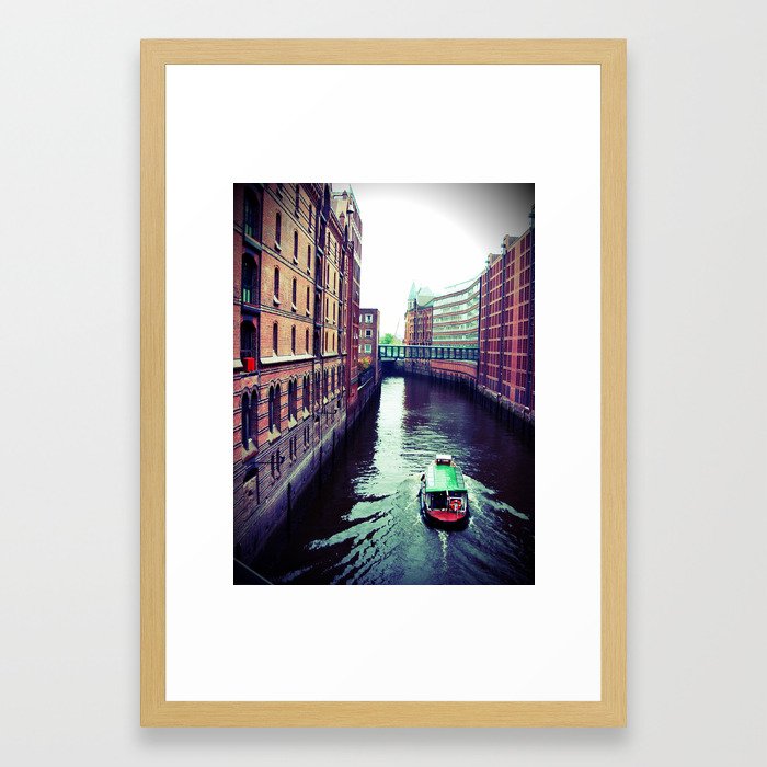 Hamburg or Venice? Framed Art Print by Christine aka stine1 on Society6