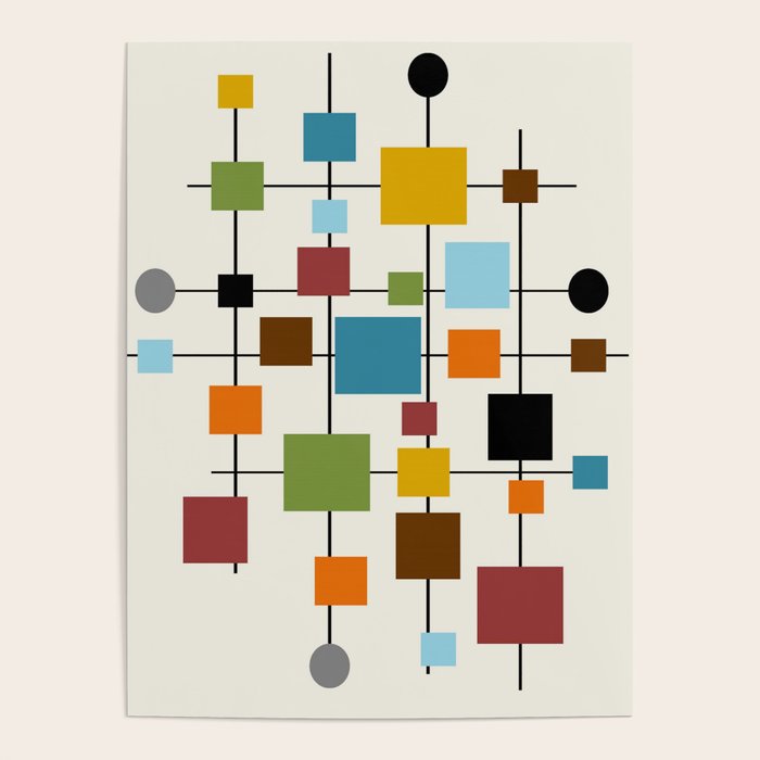 MidCentury Modern Art 1.3 Poster by oldurbanfarmhouse Society6