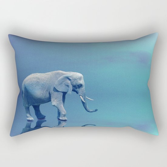 Lonely Elephant Rectangular Pillow