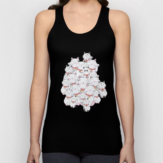 FIND THE PANDA - LUCKY CAT Unisex Tank Top