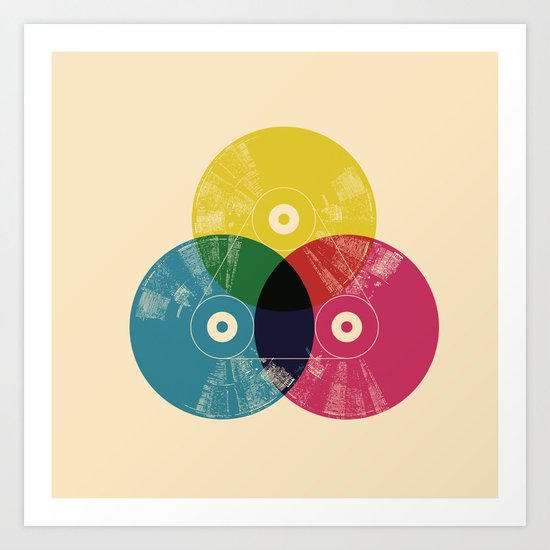 Music is the colors of life Art Print