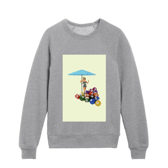 pool day yellow Kids Crewneck