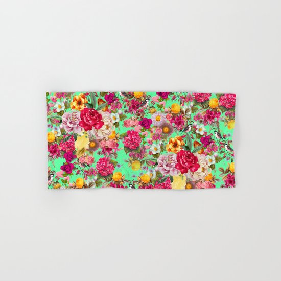 Floral Pattern Hand & Bath Towel