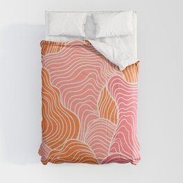 Coral Reefs Abstract - Pink & Orange Comforter