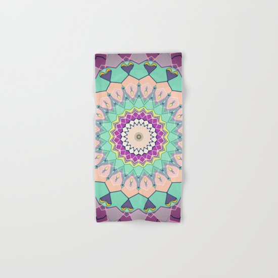Colorful Symmetrical Abstract Hand & Bath Towel