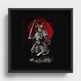 Bushido Samurai Framed Canvas