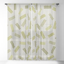 Lovely Lined pattern Sheer Curtain