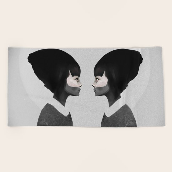 A Reflection Beach Towel
