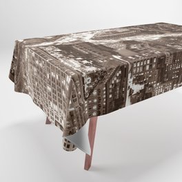 New York City - Sepia Tablecloth