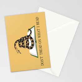 Don't Tread On What I Read Stationery Cards