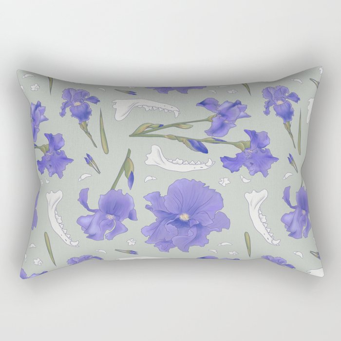 Iris + Coyote Rectangular Pillow