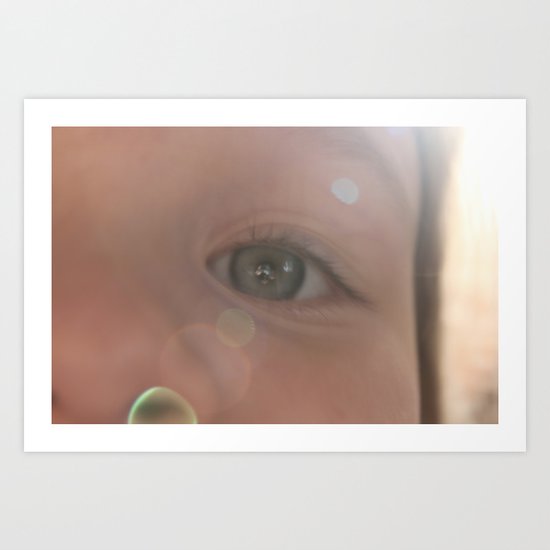 The eyes of girls Art Print