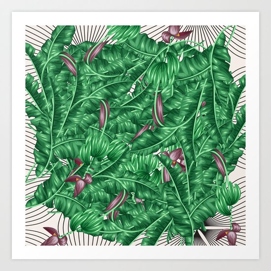tropical nature Art Print