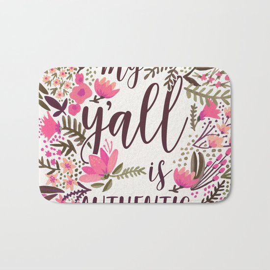 My Y'all is Authentic – Vintage Palette Bath Mat