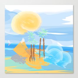 An Island  Canvas Print
