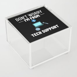 Tech Support IT Technical Engineer Helpdesk Acrylic Box
